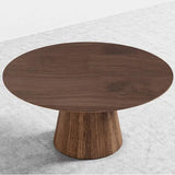 Round Walnut Dining Table