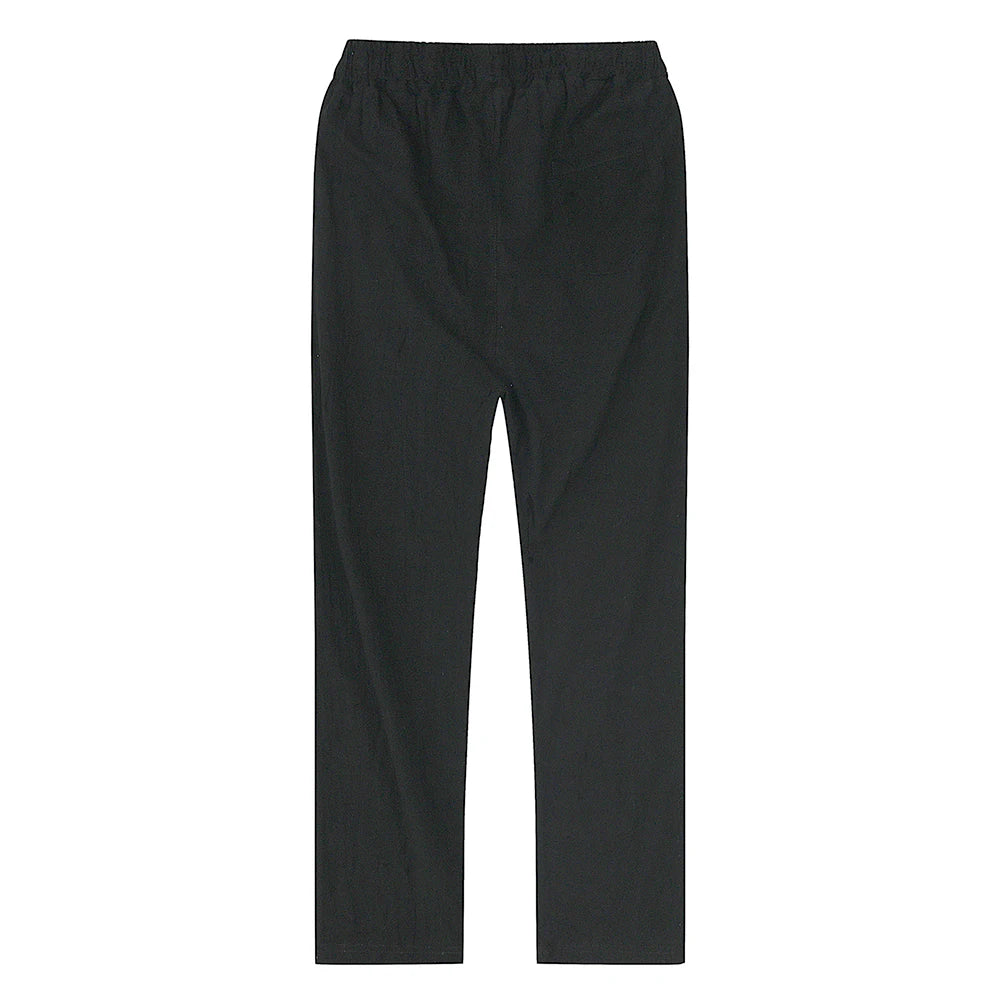 Men’s Solid Linen Trousers