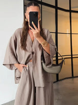 Women's Linen 2 Piece Set