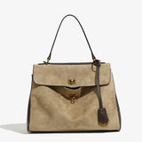 Frosted Leather Shoulder Bag