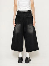 OverEase™ – Vintage Oversize Denim Shorts 2025 (Wide Leg, Relaxed & Throwback Inspired)