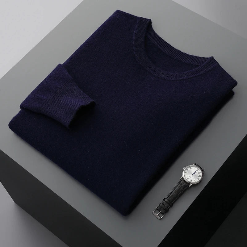 Men Merino Wool Pullover Sweater