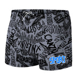 Men's Plus Size 3D Print Swim Trunks 5XL