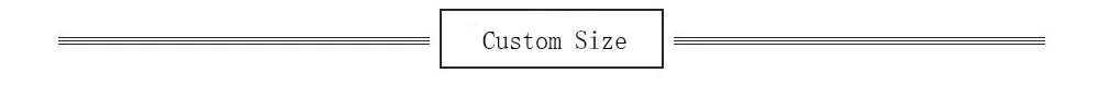Custom Size label for personalized wedding dress tailoring options.