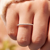 Sterling Silver Wedding Band Ring