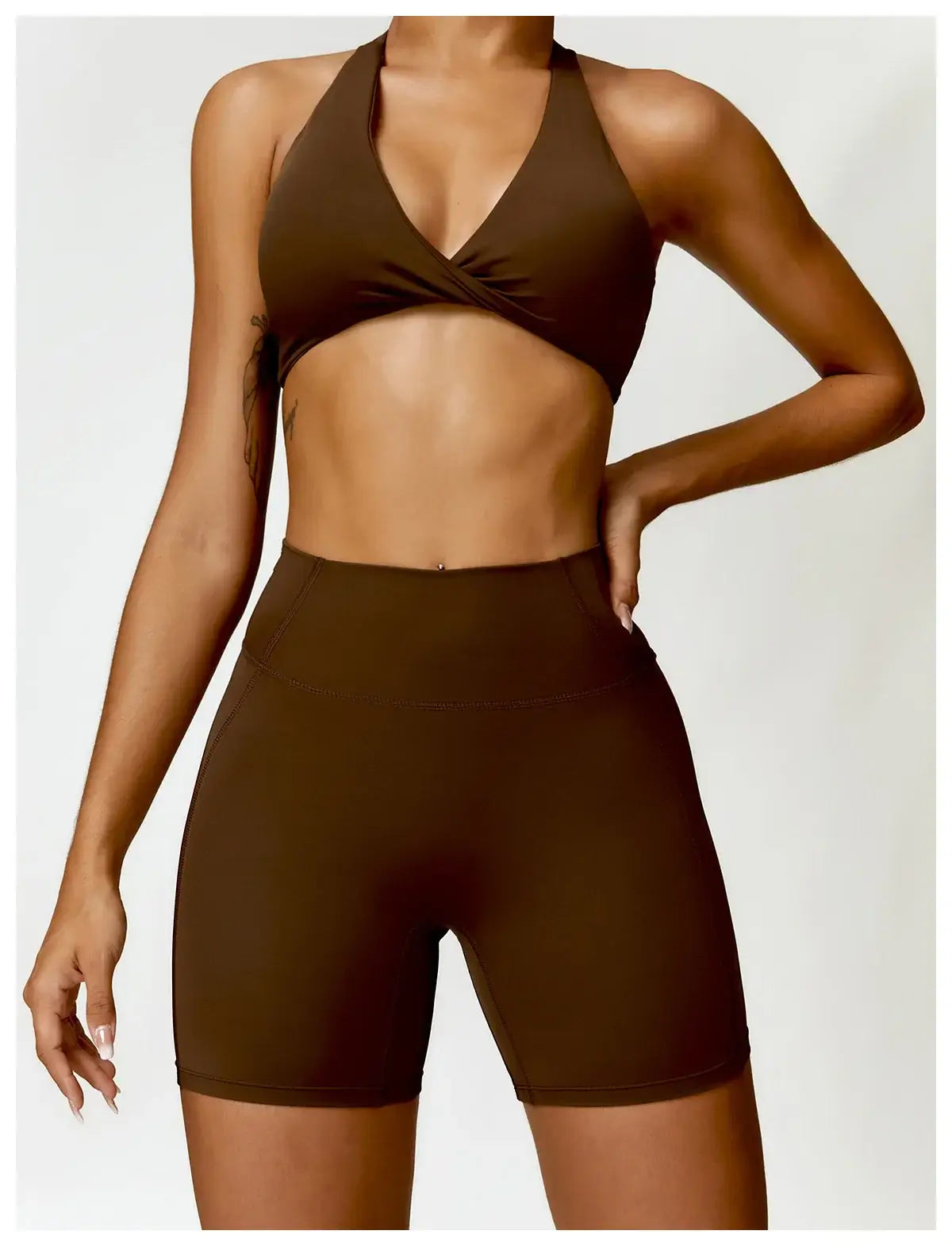 Women High Waist Yoga Fitness Shorts