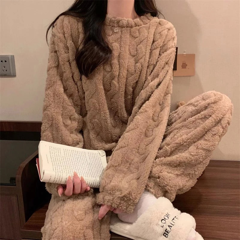 Women's Velvet Pajama Set