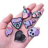 Women Skeleton Shoe Charms Halloween Style
