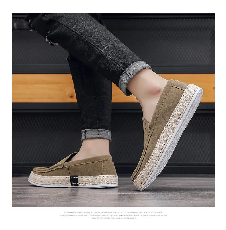 Men’s Suede Loafers Casual Flats