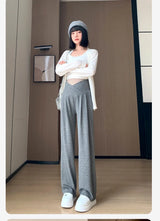 Wide-Leg Low-Waist Maternity Pants
