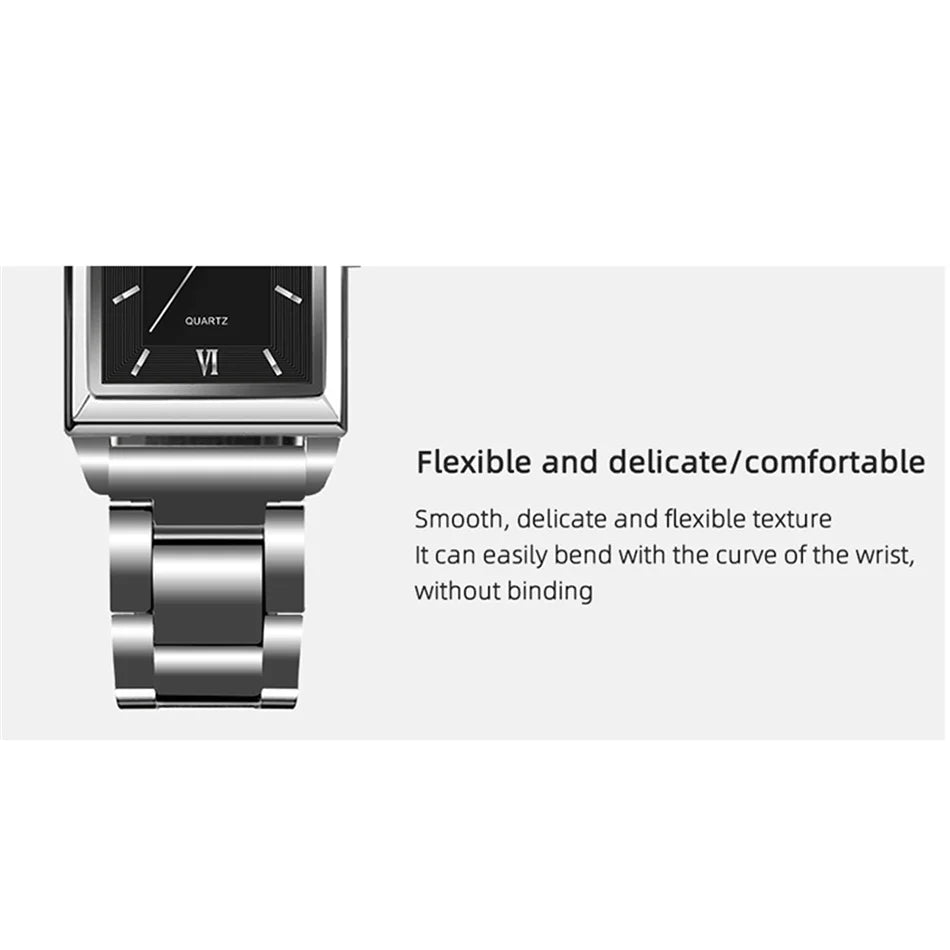 Luxury Square Gold Quartz Couple Watches