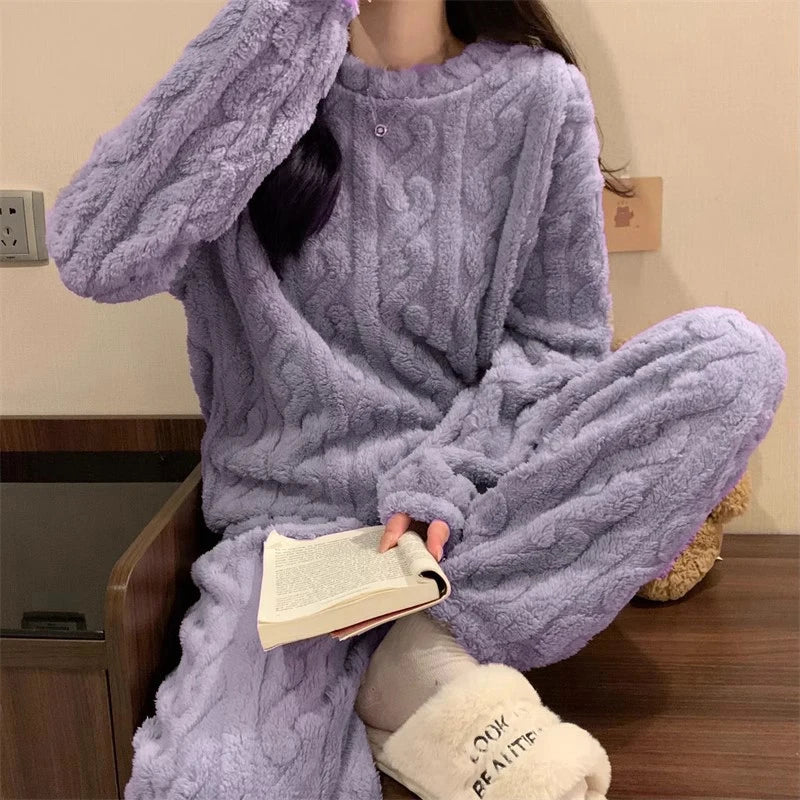 Women's Velvet Pajama Set