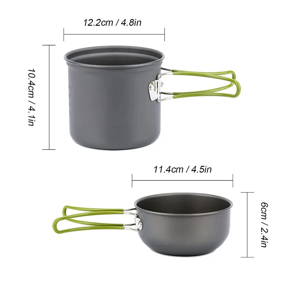 Camping Pots Cookware Set