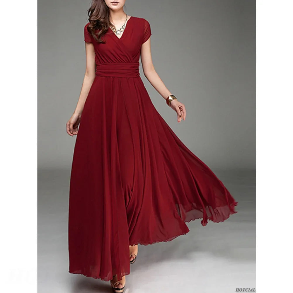 Women Chiffon Summer Party Dress