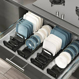 Built-In Cabinet Dish Storage Rack