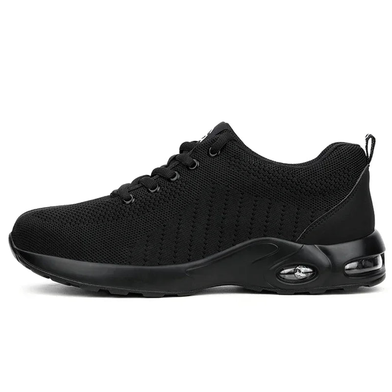 Women Safety Shoes Air Cushion Steel Toe Sneakers