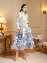 Women's Jacquard Evening Dress