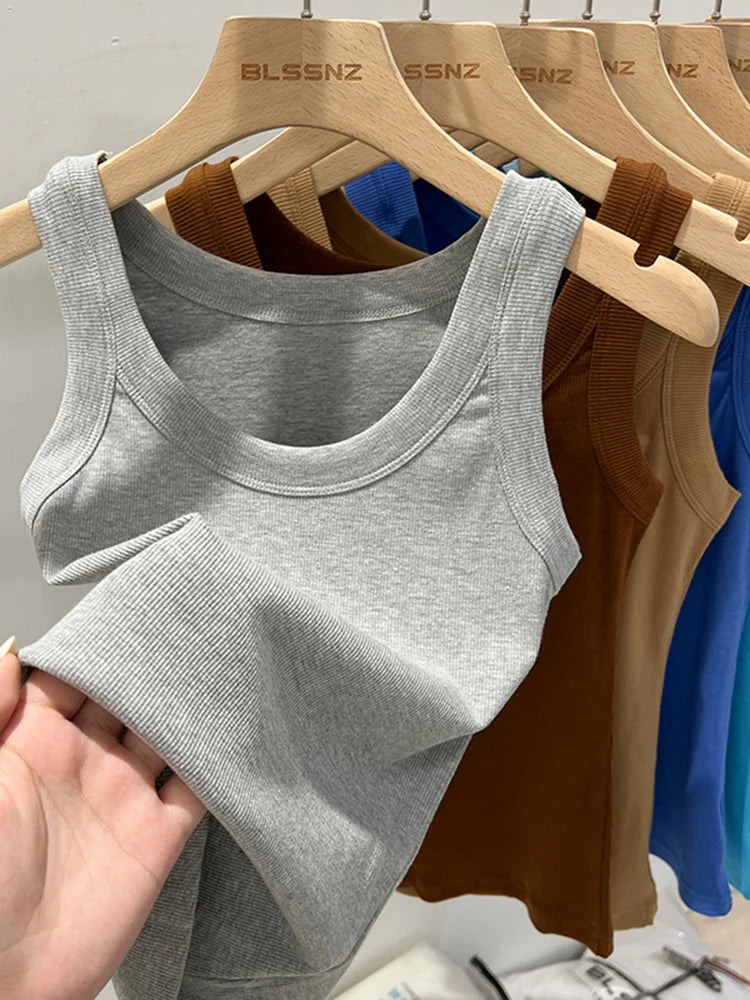 Basic Ribbed Tank Top