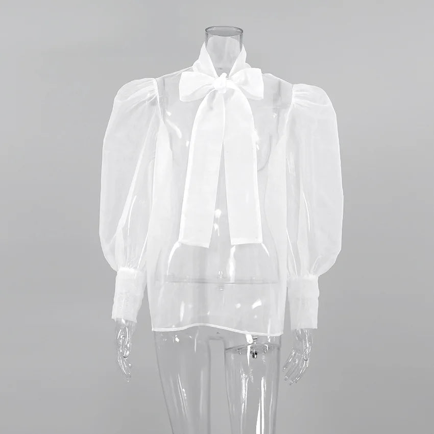 Aurora Organza Bow Blouse