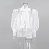 Aurora Organza Bow Blouse