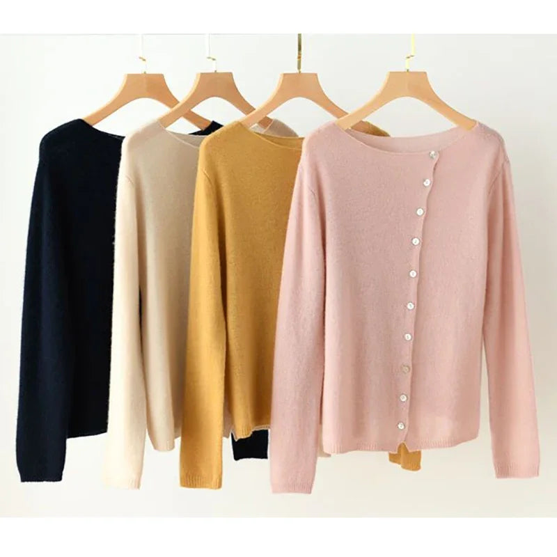 Women's Elegant Button Knit Cardigan