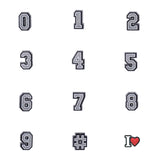 Women Number Shoe Charms Crocs Accessories