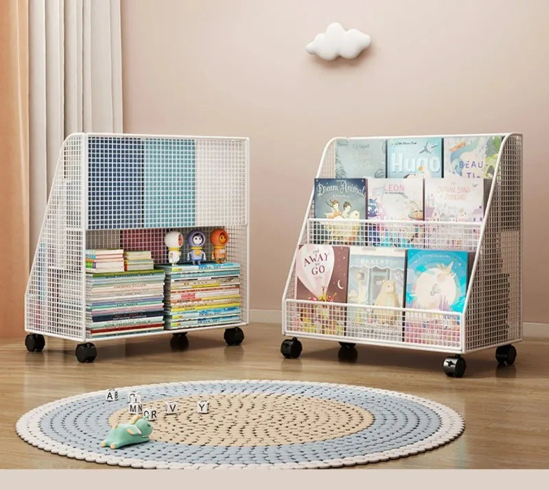 Kids Bookshelf Desk Organizer