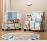 Kids Bookshelf Desk Organizer