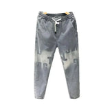 Men's Plus Size Printed Cropped Jeans
