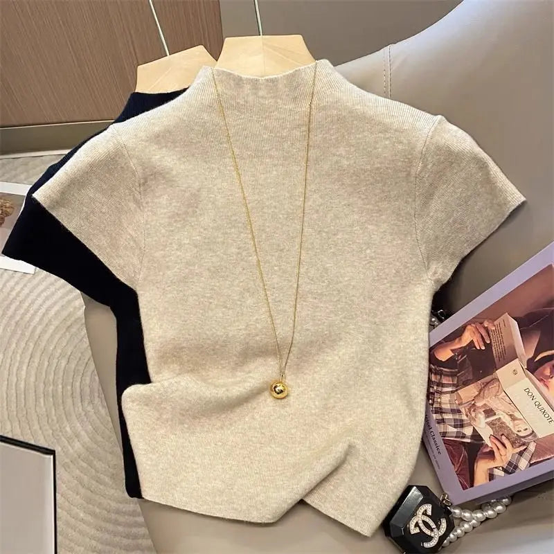 Women's Slim Solid Turtleneck Sweater