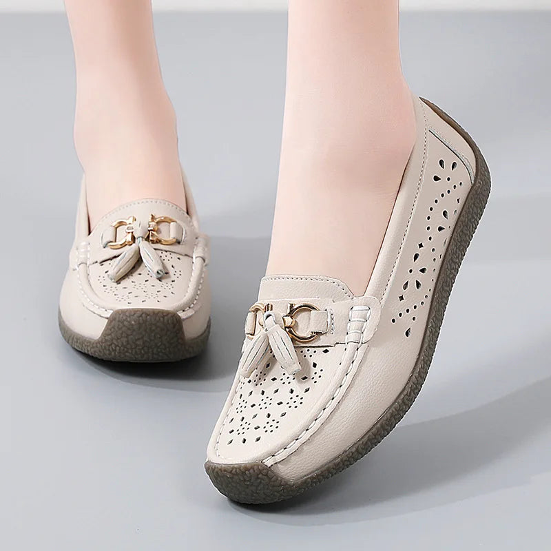 Round Toe Nurse Loafers – Soft Sole & Non-slip 2025