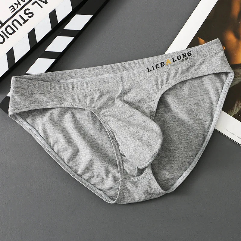 Men's Sexy Cotton Briefs – Seamless Low Rise