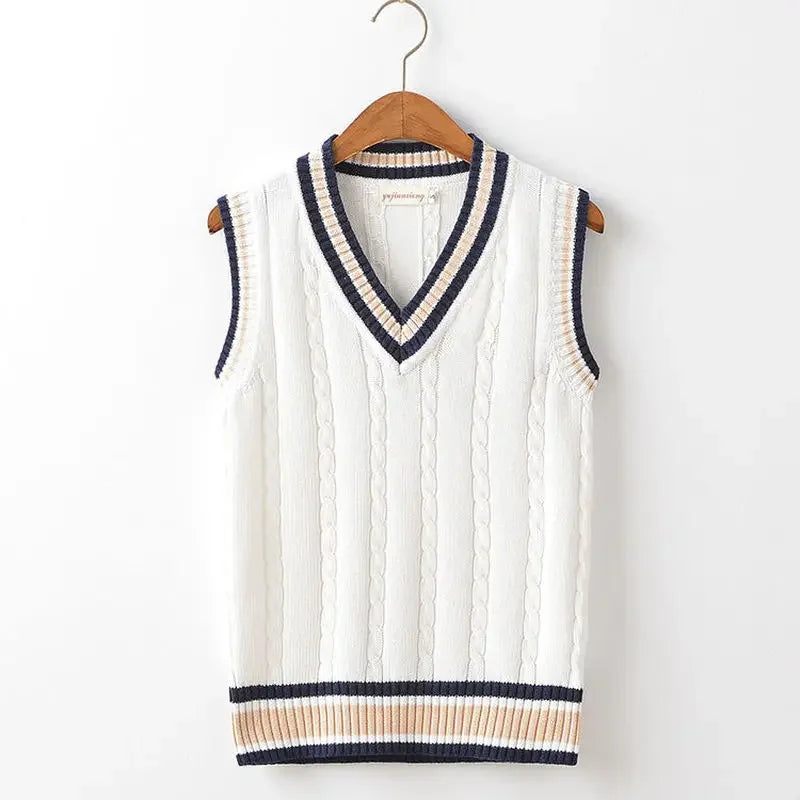 Men Sleeveless V-Neck Sweater Vest
