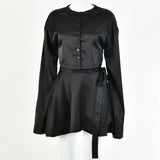 Women's Satin Skirt Set