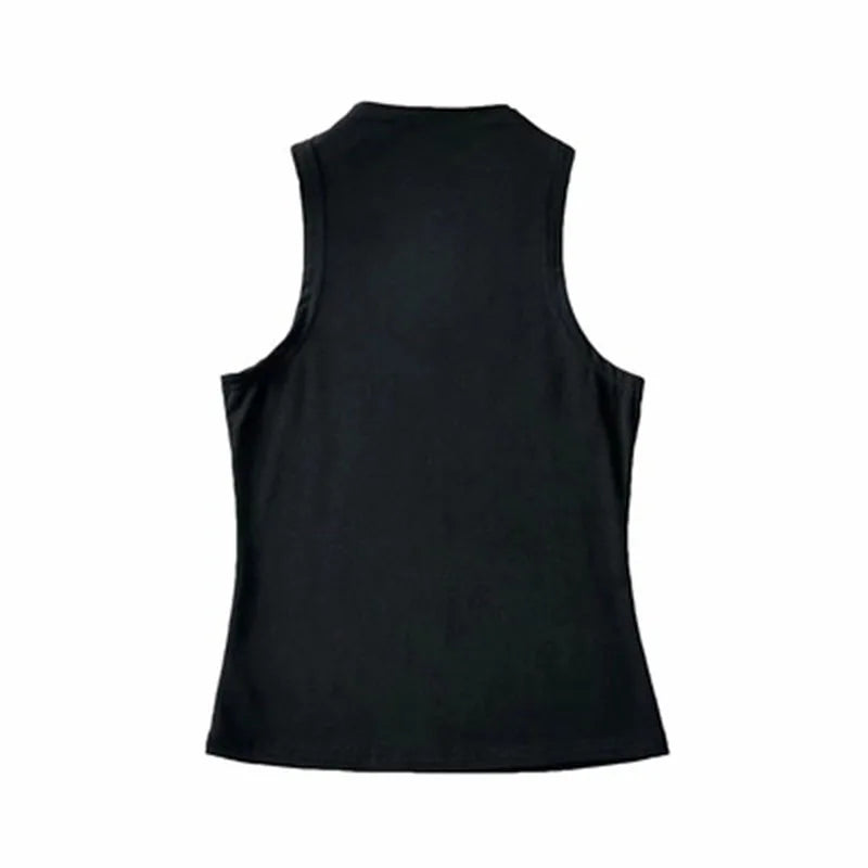 Solid Color Sleeveless Crop Tank Top