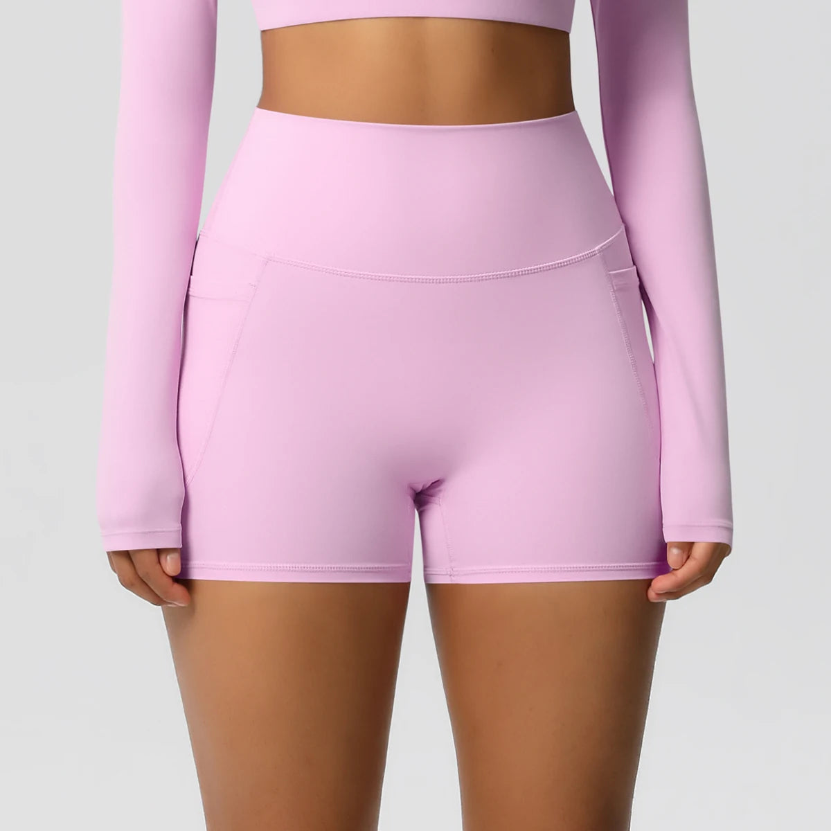 Women's Pocketed Fitness Yoga Shorts