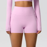Women's Pocketed Fitness Yoga Shorts