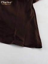 Luxe Satin Backless Maxi Dress