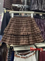 StreetBelt™ – Riveted Mini Skirt (Blue Black High Street Y2K)