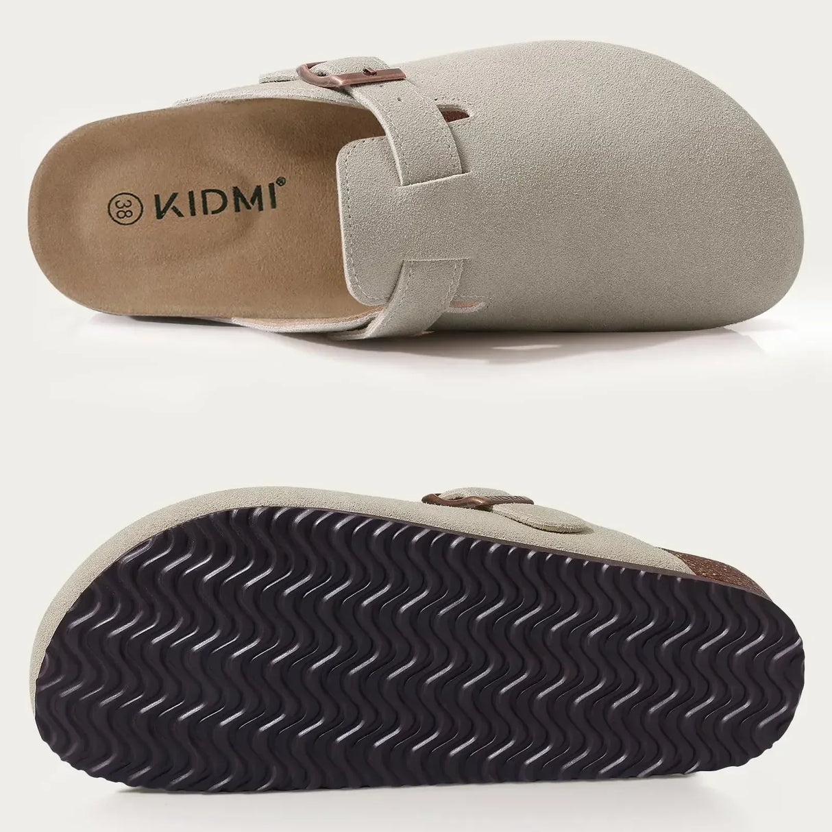 Men Suede Cork Mules