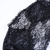 Gothic Black Sheer Bolero Shrug Jacket