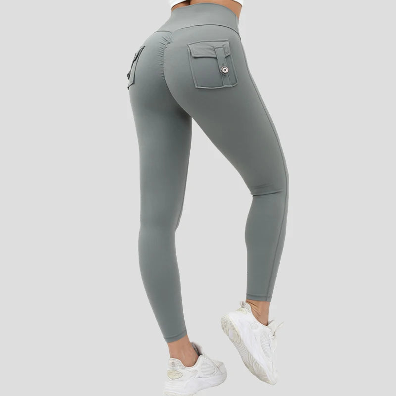 High Waist Push-Up Women's Yoga Pants – Sexy Pocket Workout Leggings