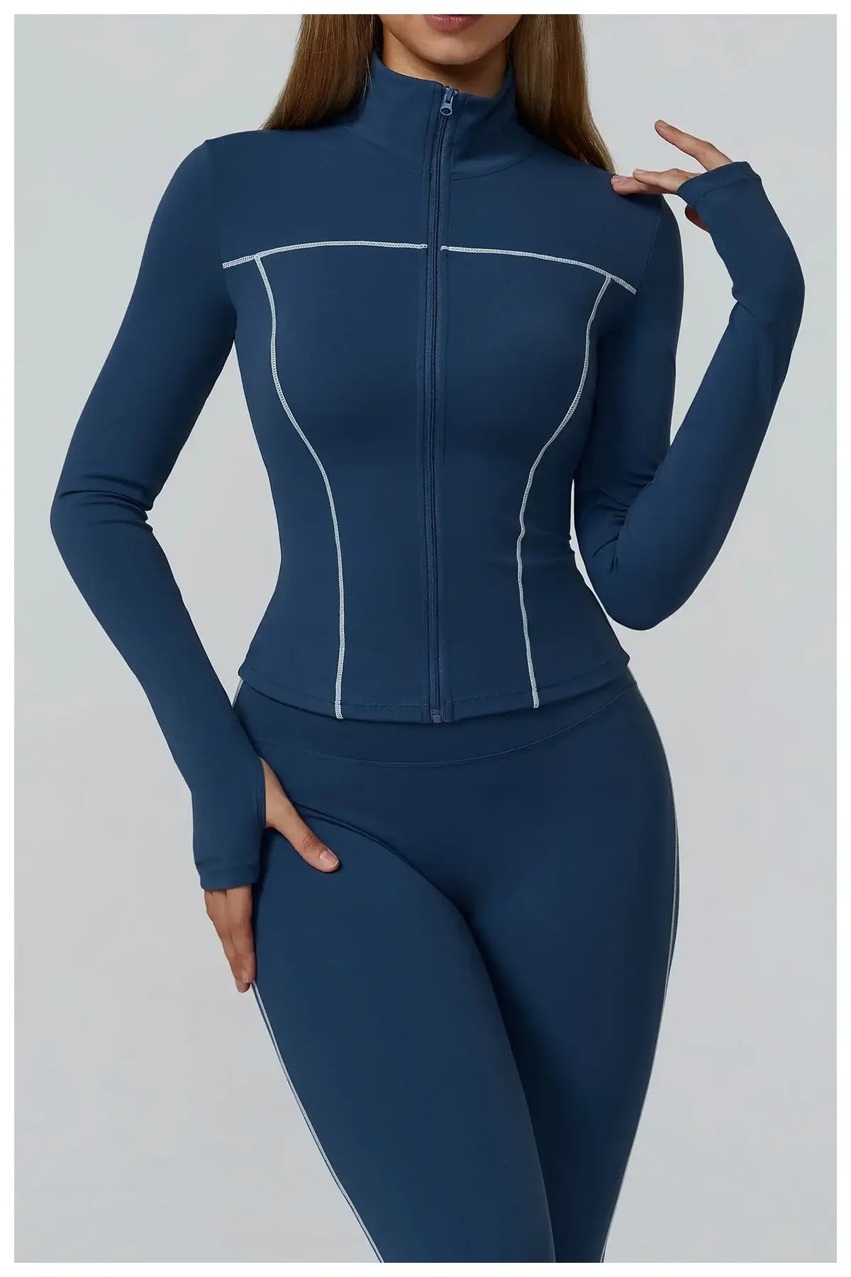 Women Slim Fit Long Sleeve Running Jacket
