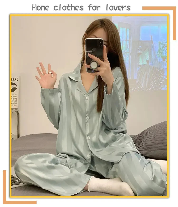 Women's Satin Pajama Set