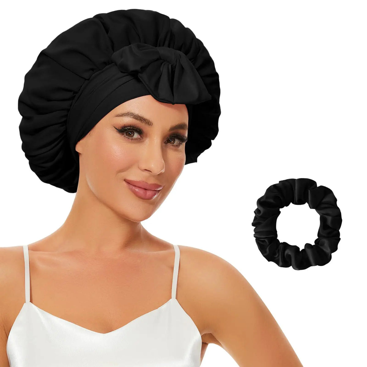 Double Layer Satin Bonnet