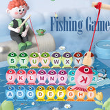 Wooden Alphabet Fishing Game Toy