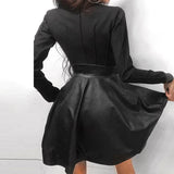 Women's Lace Patchwork Mini Dress