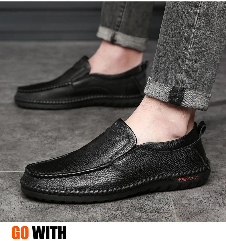 Men’s Italian Leather Driving Loafers