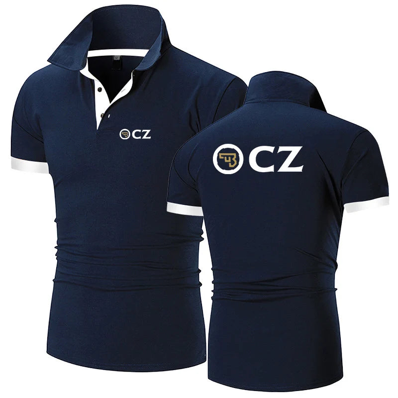 Men Cotton Casual Polo Shirt