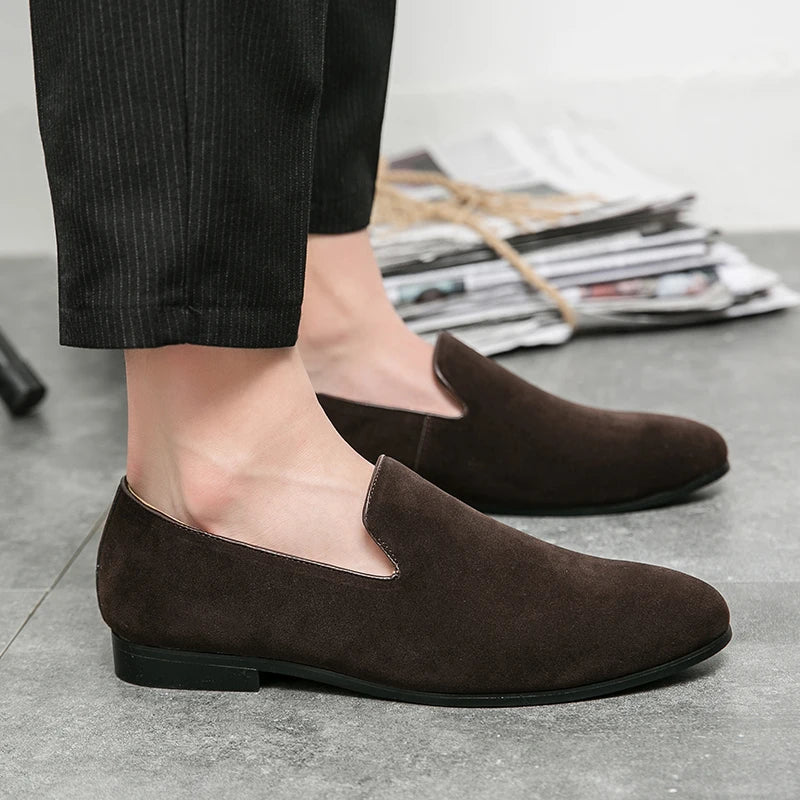 Men’s Suede Driving Mules